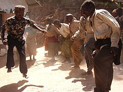 A traditional dance of the Batwa