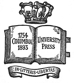 One of the earliest emblems of Columbia University Press