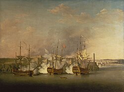 The bombardment of Morro Castle on Havana, 1763
