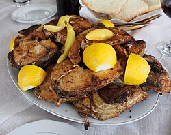 Lake Prespa carp, as served