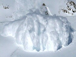 A powder snow avalanche
