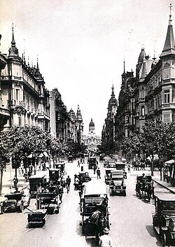 View of the Avenida de Mayo in 1915