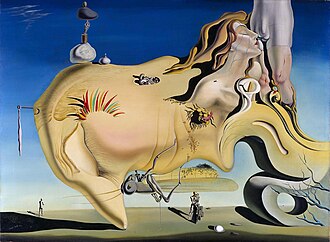 The Great Masturbator (1929); oil on canvas, 110 cm × 150 cm, Museo Nacional Centro de Arte Reina Sofía