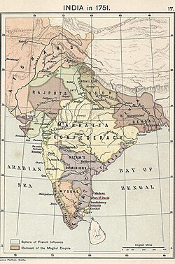The remnants of the empire in 1751