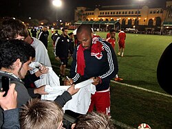 Henry signing autographs in February 2014