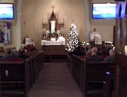A Watchnight Mass at a Lutheran Christian church on New Year's Eve (2014)