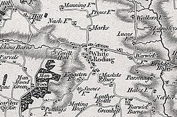 White Roding parish, Ordnance Survey map 1805