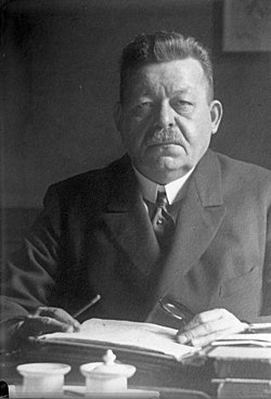 Friedrich Ebert, who led the Majority Social Democrats through the revolution