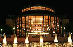 The exterior of the Raymond F. Kravis Center for the Performing Arts