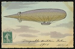 Italian military airship, 1908