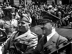 Mussolini and Hitler in June 1940