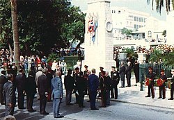 Remembrance Day Parade, Hamilton, Bermuda, 1991