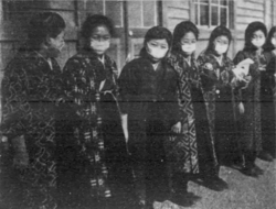 Japanese women in Tokyo during the Spanish flu pandemic, 1920
