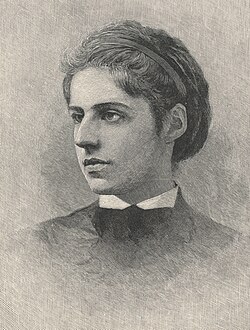 Emma Lazarus, American poet, born into a large New York Sephardi family.
