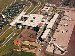 Aerial view of the terminal in 2005