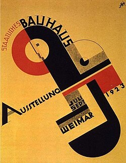 Poster for the Bauhausausstellung (1923)