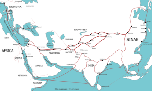 The Silk Road in the 1st century