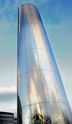 Water Tower by William Pye at the Wales Millennium Centre, Cardiff, Wales.
