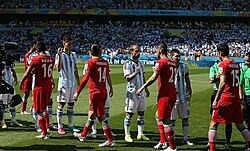 Iran v Argentina at the 2014 World Cup in Brazil