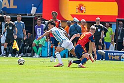 Action during the first half