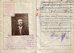 The Nansen passport allowed stateless persons to legally cross borders