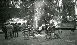 Bohemian Grove during the summer Hi-Jinks, circa 1911–1916