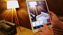 Augmented reality for viewing furniture in the real world