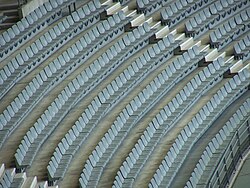 Seats in the Stade de France