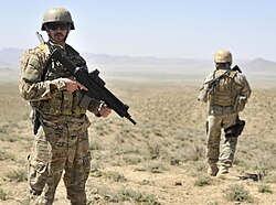 Albanian soldiers in the Province of Kandahar, Afghanistan