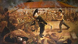 A portrait of the Battle of San Jacinto during the Filibuster War