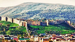 The Walls of Derbent, part of the Sasanian defense lines