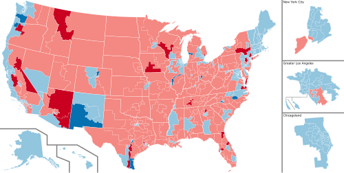 For the 2022 elections, the Democratic Party controlled every single Western coastal seat in the United States House of Representatives.