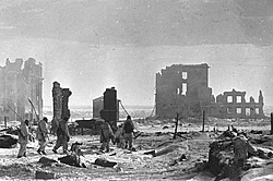 The centre of Stalingrad after its liberation, February 1943