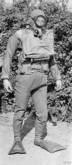 Royal Navy commando in 1945