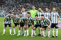 The Argentina starting XI for their second group match