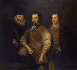 John Hawkins (left) with Francis Drake (centre) and Thomas Cavendish