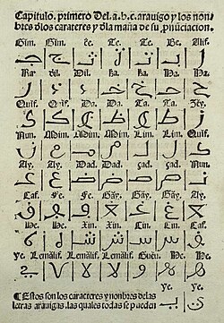 De Alcalá's work has been called the "first Western system of Arabic scientific transcription".[1][2]