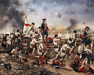 Painting of Gálvez at the siege of Pensacola by Augusto Ferrer-Dalmau