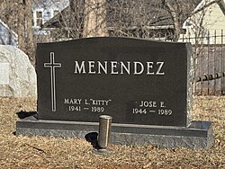 Kitty and José's shared gravestone at Princeton Cemetery in New Jersey