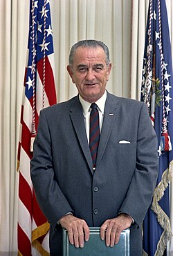 Portrait of Johnson taken nine days before leaving office in 1969.