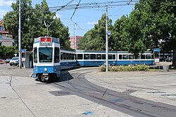 Zürich tram multiple-unit train