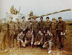 Iraqi army soldiers on the Golan Heights during October war in 1973