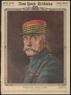 Ferdinand Foch by Lawrence Harris in the New York Tribune, October 19, 1919