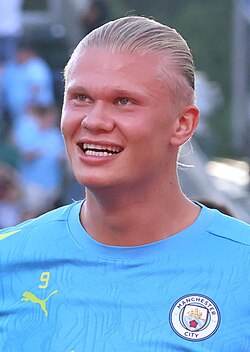 Haaland with Manchester City in 2024