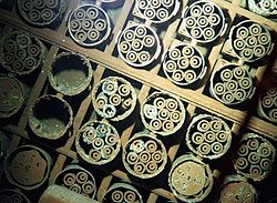Spent nuclear fuel stored underwater and uncapped at the Hanford site in Washington, USA.