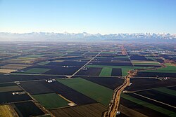 Large farms on the Tokachi plain