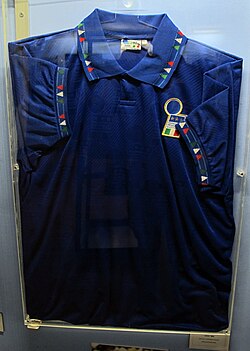Baggio's Italy jersey is preserved in the Football Museum in Florence.