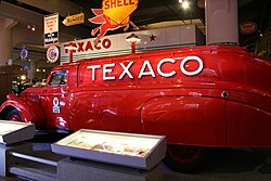1939 Texaco tanker truck by Dodge on display at the Henry Ford Museum
