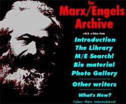 The forerunner of Marxists Internet archive was the Marx-Engels Archive, available on the Internet since 1993.