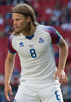 Birkir Bjarnason is Iceland's all-time most capped player with 113 appearances.